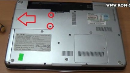 Instrucțiuni pentru înlocuirea memoriei și a hard disk-ului laptopului sony vaio pcg-3e2 vgn-cs215j