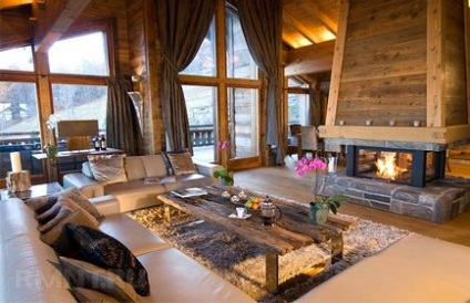 Interior de living în stilul cabanei 5 caracteristici ale unui spațiu armonios