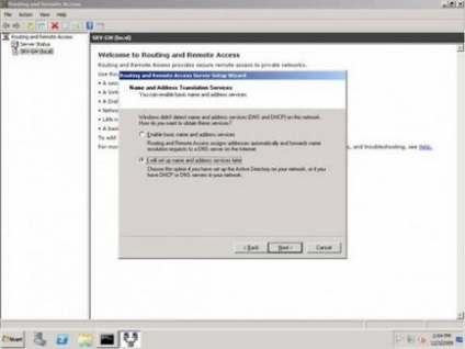 Utilizarea serverului Windows ca un router NAT - windows 2008, windows 7 - software