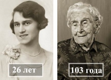 Як 100 років змінюють людину порівняльний фотопроект про людей-довгожителів, laze time