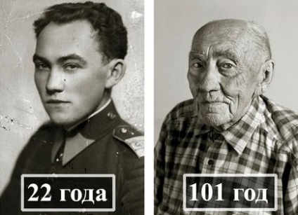 Як 100 років змінюють людину порівняльний фотопроект про людей-довгожителів, laze time