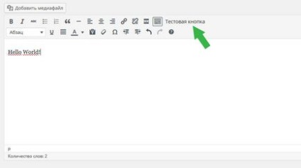 Hogyan adjunk egy gombot a szerkesztő TinyMCE wordpress