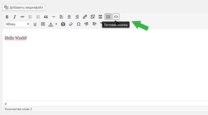 Hogyan adjunk egy gombot a szerkesztő TinyMCE wordpress