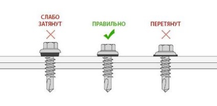 Cum se stabilește profnastil pe metodele de gard și tipurile de elemente de fixare