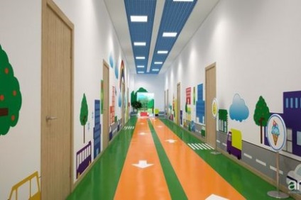 Як оформити коридор в дитячому садку