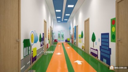 Як оформити коридор в дитячому садку