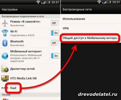 Cum să obțineți internetul pe computerul dvs. de pe telefonul smartphone htc prin USB sau Wi-Fi