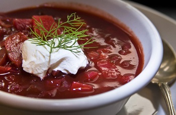 Cum să gătești borscht în aerogrill - borsch de la 1001 de mâncare