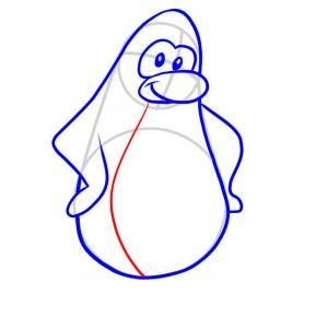 Як малювати пінгвіна олівцем поетапно