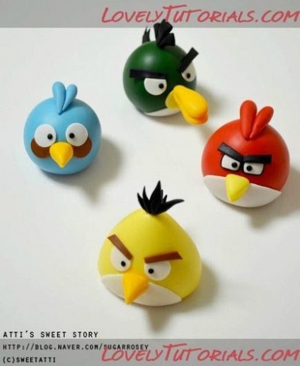 Як зробити angry birds з полімерної глини своїми руками