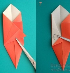 Hogyan készítsünk egy cica - origami papír saját kezűleg