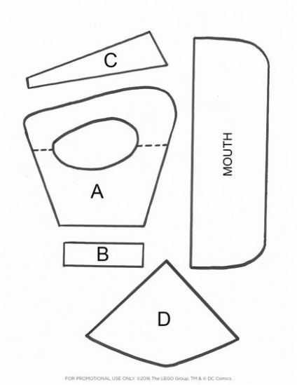 Как да си направите маска на Батман от картон с ръцете си черна маска Лего Батман, хартия, снимка,