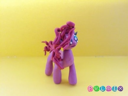 Hogyan készítsünk egy pónit - barátság egy csoda - agyagból Crafts május Little Pony szakaszaiban