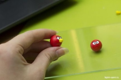 Як зробити сережки angry birds з полімерної глини, moder art