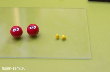 Як зробити сережки angry birds з полімерної глини, moder art