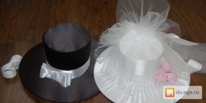 Як зробити капелюх на весільну машину своїми руками
