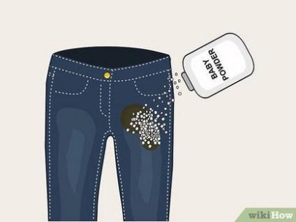 Як видалити пляму з джинсів