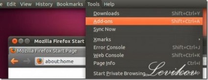 Як повернути кнопку меню firefox за замовчуванням ubuntu 11 04
