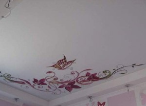 Tablouri tavane stretch plafoane decoratiuni foto