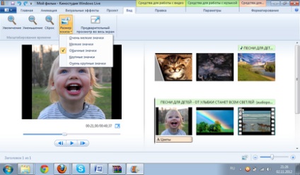 Filmstúdió windows live (Windows Live Movie Maker) A Windows Live Movie studio