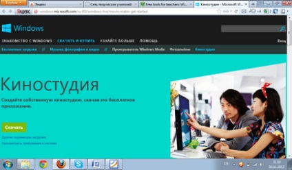 A filmstúdió windows live (stúdió) A Windows Live Movie studio