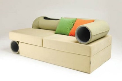 Компактна гібридна меблі диван з котячим тунелем домашні вихованці гідно оцінять