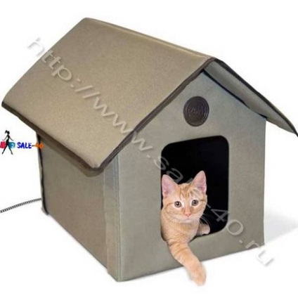 Кошкін будиночок з підігрівом outdoor kitty house heated