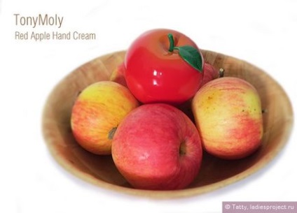 Cremă de mână cremă roșie de mână de mere de tony moly - recenzii, fotografii și preț