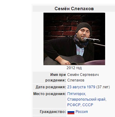 Хто за національністю Семен Слєпаков