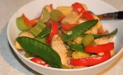 Курка з овочами чоу мейн - покроковий рецепт з фото