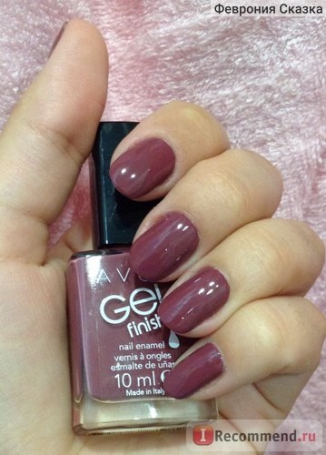 Лак для нігтів avon гель-ефект gel finish nail enamel - «гель-фініш від ейвон лак, просто лак