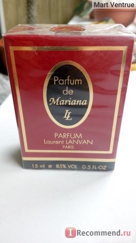 Laurent lanvan parfum de mariana - «непізнаний ароматний об'єкт загадка про трьох і (ігнорувати,