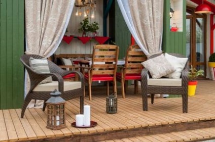 Bucătărie de vară cu design de cameră în verandă și selecție de mobilier - kuhnyagid - kuhnyagid