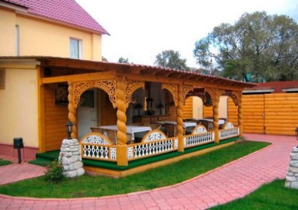 Bucătărie de vară cu design de cameră în verandă și selecție de mobilier - kuhnyagid - kuhnyagid