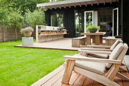 Bucătărie de vară cu design de cameră în verandă și selecție de mobilier - kuhnyagid - kuhnyagid