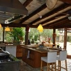 Bucătărie de vară cu design de cameră în verandă și selecție de mobilier - kuhnyagid - kuhnyagid