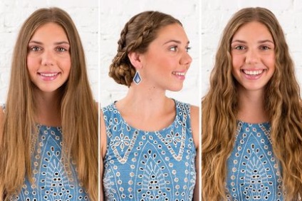 Împletite curl pentru diferite lungimi de păr - 3 variante cu fotografii pas-cu-pas