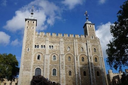 Castle Tower of London - a brit erőd, fehér tornyot, varjú, tudom külföldön
