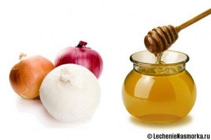 Лук і мед від нежиті рецепти правильного використання