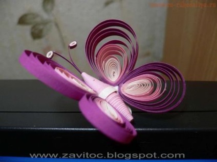 Maestru de clasă pe quilling modul de a face un fluture