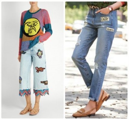 Модні джинси 2017 - з рваним краєм, рвані, з патчами