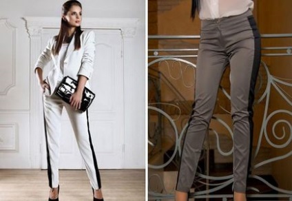 Pantaloni feminin la modă în dungi - chilot, rachete, 7