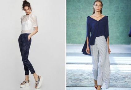 Pantaloni feminin la modă în dungi - chilot, rachete, 7