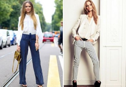 Pantaloni feminin la modă în dungi - chilot, rachete, 7