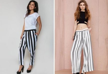 Pantaloni feminin la modă în dungi - chilot, rachete, 7