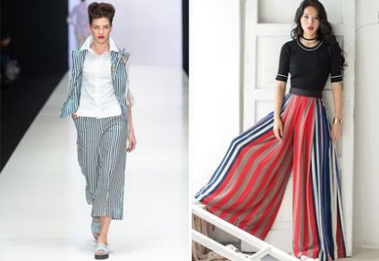 Pantaloni feminin la modă în dungi - chilot, rachete, 7