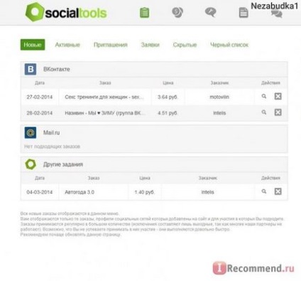 Experienta mea mica pe site-urile socialtools ale site-ului, misiuni si plati 