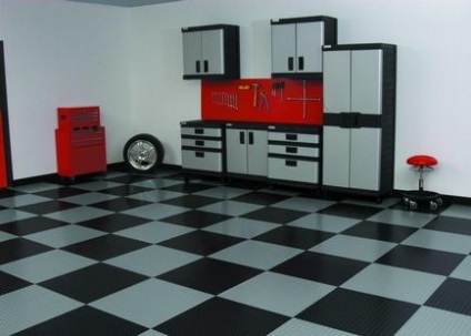 Підлогове покриття для гаража модульні підлоги з ПВХ, товщина наливної цементної основи