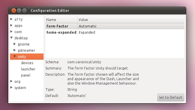 Налаштування unity в ubuntu, linux