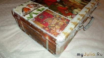Újévi táska különböző - a nők társadalmi hálózat (decoupage) Újévi táska különböző - a nők társadalmi hálózat